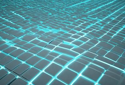 The primary subject of the image is a blue and white tile floor. The setting is a room with a blue and white tile floor, which is the main object, scene, or focus of the image. The visual style is a photo, and the colors and mood are predominantly blue and white, creating a clean and modern atmosphere.
