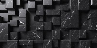 The primary subject of the image is a black and white marble wall with a pattern of black and white squares. The setting is a black and white marble wall, and the visual style is a black and white photo. The dominant colors and overall atmosphere are black and white, giving the image a classic and elegant appearance.