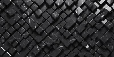 The primary subject of the image is a black and white marble pattern. The setting is a black background, and the visual style is a patterned design. The colors and mood of the image are predominantly black and white, creating a classic and elegant appearance.