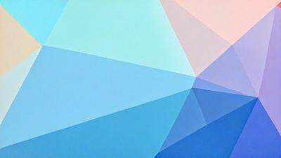 The primary subject of the image is a blue and white geometric pattern. The setting is a blue background, and the visual style is a digital art or illustration. The dominant colors are blue and white, creating a calm and soothing atmosphere.