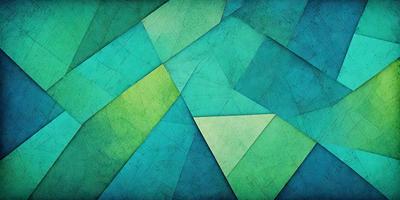 The primary subject of the image is a green and blue geometric pattern. The setting is a blue and green background, which adds to the visual style. The image is a digital art piece, showcasing the artist's creativity and skill in designing intricate patterns. The dominant colors in the image are green and blue, creating a calm and soothing atmosphere.