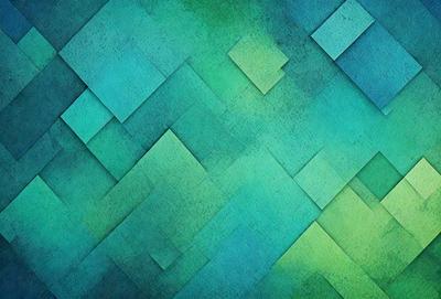 The primary subject of the image is a blue and green mosaic pattern. The setting is a blue and green background, which creates a visually appealing and vibrant atmosphere. The visual style of the image is a combination of digital art and illustration, showcasing the intricate design of the mosaic pattern. The colors and mood of the image are predominantly blue and green, giving it a calm and serene feel.