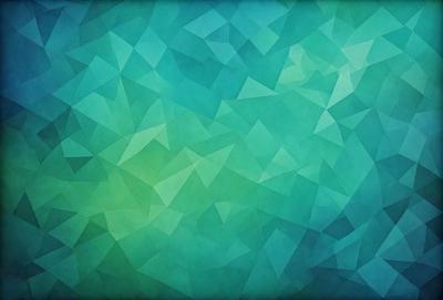 The primary subject of the image is a green and blue geometric pattern. The setting is a blue and green background, which creates a visually appealing contrast with the pattern. The visual style is a combination of digital art and illustration, as the pattern is intricately designed and the colors are vibrant. The dominant colors are green and blue, creating a calm and soothing atmosphere.