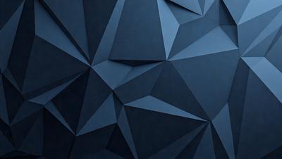 The primary subject of the image is a blue wall with a geometric pattern. The setting is a room with a blue wall, and the visual style is a digital art or illustration. The dominant colors are blue and white, creating a calm and soothing atmosphere.