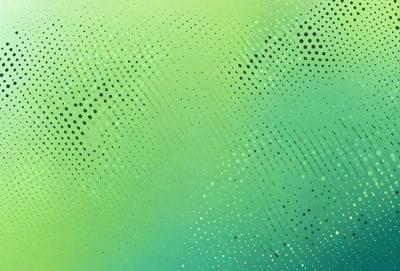 The primary subject of the image is a green background with a pattern of white dots. The setting appears to be a wall or a surface with a green hue. The visual style of the image is a combination of a photo and a digital art, illustration, or drawing. The dominant colors are green and white, creating a calm and soothing atmosphere.