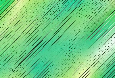 The primary subject of the image is a green and white patterned background. The setting is a colorful, patterned surface, which could be a wallpaper or a digital artwork. The visual style is a combination of digital art and illustration, creating a vibrant and lively atmosphere. The dominant colors are green and white, with the green being the primary color, and the white providing a contrasting background.