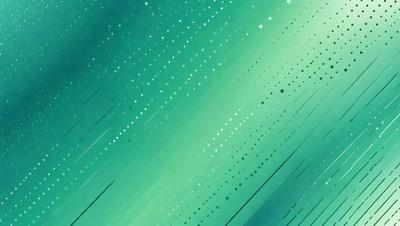 The primary subject of the image is a green background with a pattern of white dots. The setting appears to be a digital art or illustration, as the dots are arranged in a visually appealing manner. The visual style of the image is a combination of a photo and a digital art, creating a unique and captivating atmosphere. The dominant colors in the image are green and white, which contribute to a calm and soothing mood.