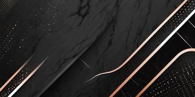 The primary subject of the image is a marble wall with a black background. The setting is a dark room, and the visual style is a combination of a photo and digital art. The dominant colors are black and white, creating a moody atmosphere.