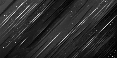 The primary subject of the image is a black and white photo of a starry night sky. The setting is a dark, star-filled sky, with the stars being the main focus of the image. The visual style is a black and white photo, which adds a sense of timelessness and nostalgia to the scene. The colors and mood of the image are predominantly dark and moody, with the stars providing a contrasting and serene element to the overall atmosphere.