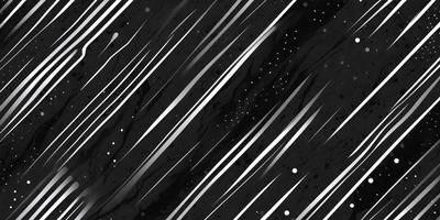 The primary subject of the image is a black and white drawing of a starry night sky. The setting is a night sky filled with stars, creating a sense of depth and dimension. The visual style is a combination of digital art and illustration, giving the image a unique and artistic appearance. The colors and mood of the image are predominantly black and white, with the stars adding a touch of brightness and contrast.