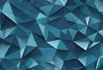 The primary subject of the image is a blue geometric pattern, which is the main object, scene, or focus of the image. The setting or background is a blue surface, which adds to the overall atmosphere of the image. The visual style of the image is digital art, as it is a digital representation of a geometric pattern. The dominant colors in the image are blue, which creates a calm and soothing atmosphere.