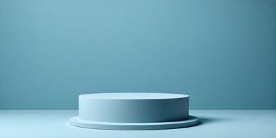 The primary subject of the image is a white, round, flat object, which appears to be a plate or a bowl. The setting is a blue background, which creates a contrasting and visually appealing environment. The visual style of the image is a photo, capturing the details and textures of the white object against the blue background. The colors and mood of the image are predominantly blue and white, giving it a clean and minimalist appearance.