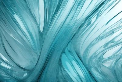 The primary subject of the image is a blue and white swirl pattern, which appears to be a digital art or illustration. The setting is a blue background, and the visual style is a combination of digital art and a pattern. The dominant colors are blue and white, creating a calming and soothing atmosphere.