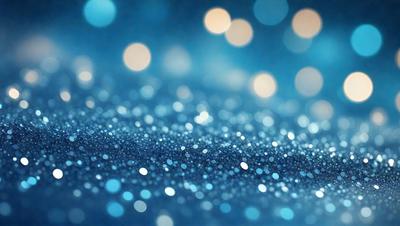 The primary subject of the image is a blue background with a pattern of bright lights, creating a visually appealing and colorful scene. The setting appears to be a dark room, with the lights shining through a window or a glass surface. The visual style of the image is a combination of a photo and digital art, as it captures the vibrant colors and patterns of the lights. The overall atmosphere of the image is lively and energetic, with the bright lights creating a sense of movement and dynamism.