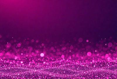 The primary subject of the image is a purple background with a pattern of pink and white lights. The setting is a dark room, and the visual style appears to be a digital art or illustration. The dominant colors are purple and pink, creating a warm and inviting atmosphere.