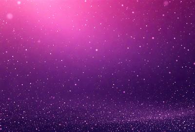 The primary subject of the image is a purple background with a pattern of white stars. The setting is a space-like environment, and the visual style appears to be a digital art or illustration. The dominant colors are purple and white, creating a calm and serene atmosphere.