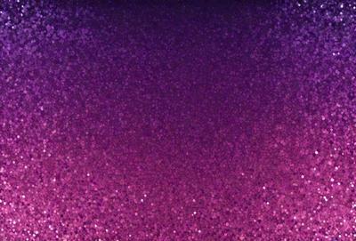 The primary subject of the image is a purple background with a pattern of glittering stars. The setting is a dark room, and the visual style appears to be a digital art or illustration. The dominant colors are purple and pink, creating a warm and inviting atmosphere.