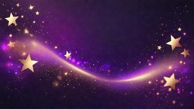 The primary subject of the image is a star, which is the main focus of the scene. The setting is a purple background, which adds a unique and artistic touch to the visual style. The image is a digital art or illustration, showcasing the star's beauty and the vibrant colors of the purple background. The overall atmosphere is serene and captivating, as the star stands out against the rich, purple hue.