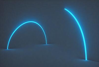 The primary subject of the image is a blue light, which is emanating from a source and creating a glowing effect on the wall. The setting is a white wall, which provides a clean and minimalistic backdrop for the blue light. The visual style of the image is a combination of digital art and illustration, as the light appears to be a digital creation, while the wall provides a natural, textured surface. The colors and mood of the image are predominantly blue, creating a calm and serene atmosphere.
