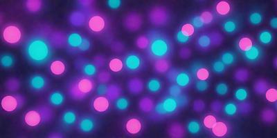 The primary subject of the image is a purple and blue light display, which appears to be a digital art or illustration. The setting is a dark background, and the visual style gives the impression of a futuristic or space-themed environment. The dominant colors in the image are purple and blue, creating a vibrant and lively atmosphere.