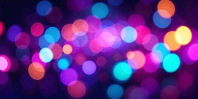 The primary subject of the image is a brightly colored, pink and blue light display. The setting is a dark room, and the visual style is a digital art or illustration. The dominant colors and overall atmosphere are vibrant and lively, creating a sense of excitement and energy.