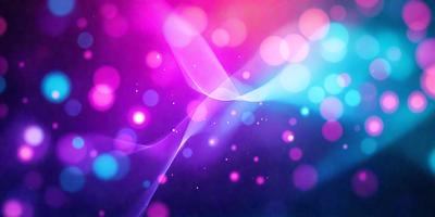 The primary subject of the image is a colorful, swirling pattern of pink, blue, and purple lights. The setting is a dark background, which contrasts with the bright and vibrant colors of the lights. The visual style appears to be a digital art or illustration, as the lights are depicted in a swirling motion, creating a dynamic and eye-catching effect. The dominant colors in the image are pink, blue, and purple, which evoke a sense of warmth, energy