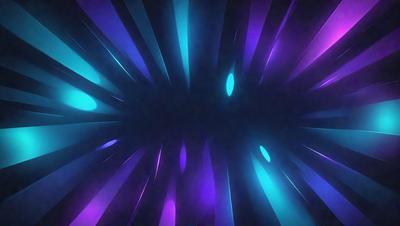 The primary subject of the image is a purple and blue light pattern, which appears to be a digital art or illustration. The setting is a dark background, and the visual style is a combination of colors and patterns. The dominant colors are purple and blue, creating a mood of calmness and tranquility.