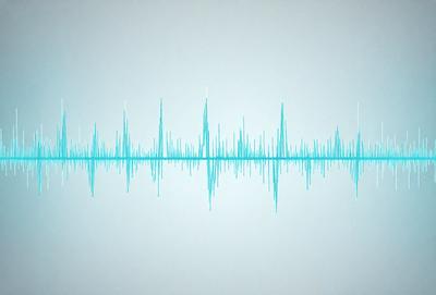 The primary subject of the image is a waveform, which is a visual representation of sound. The waveform is displayed on a blue background, giving it a clean and modern appearance. The visual style of the image is a combination of digital art and illustration, as it is a well-crafted and detailed representation of the sound wave. The colors and mood of the image are predominantly blue, which adds to the calming and soothing atmosphere of the scene.