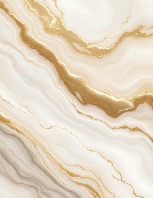 The primary subject of the image is a marble wall with a gold-colored pattern. The setting is a room with a white marble surface. The visual style is a close-up of the marble wall, showcasing the intricate gold pattern. The colors and mood of the image are predominantly white and gold, creating a luxurious and elegant atmosphere.