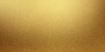 The primary subject of the image is a large, shiny, and golden surface. The setting is a plain, empty room with no other objects or people visible. The visual style is a close-up of the golden surface, which gives it a shiny and reflective appearance. The colors and mood of the image are predominantly golden and warm, creating a sense of luxury and elegance.