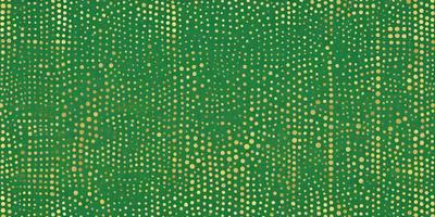 The primary subject of the image is a green background with a pattern of yellow dots. The setting appears to be a wall or a surface with a patterned design. The visual style of the image is a combination of a photo and a digital art, illustration, or drawing. The dominant colors are green and yellow, creating a lively and vibrant atmosphere.