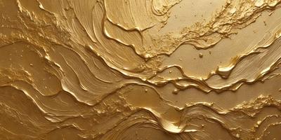 The primary subject of the image is a gold-colored painting or drawing, featuring a mix of gold and brown tones. The setting is a canvas or a piece of paper, which serves as the background. The visual style appears to be a combination of painting and drawing, with a focus on the gold and brown colors. The overall atmosphere of the image is rich and luxurious, evoking a sense of sophistication and elegance.