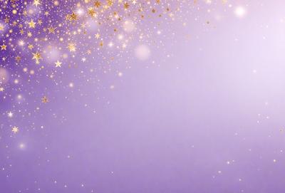 The primary subject of the image is a purple background with a star pattern. The setting is a purple sky, and the visual style is a digital art or illustration. The colors and mood of the image are predominantly purple, creating a calm and serene atmosphere.