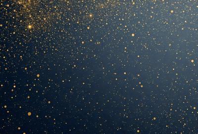 The primary subject of the image is a starry night sky filled with bright stars. The setting is a dark blue background, which contrasts with the bright stars. The visual style is a photo of the night sky, capturing the beauty of the stars. The colors and mood of the image are predominantly dark and serene, with the bright stars providing a sense of wonder and tranquility.