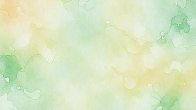 The primary subject of the image is a watercolor painting featuring a yellow and green color scheme. The setting is a watercolor painting of a yellow and green background, which creates a vibrant and lively atmosphere. The visual style is a watercolor painting, which gives the image a unique and artistic appearance. The colors and mood of the painting are predominantly yellow and green, creating a warm and inviting ambiance.
