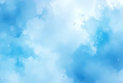 The primary subject of the image is a cloudy blue sky. The setting is a vast, open space with no visible landmarks or objects. The visual style is a combination of a photo and digital art, creating a unique and artistic representation of the sky. The colors and mood are predominantly blue, with a hint of white, giving the scene a serene and peaceful atmosphere.