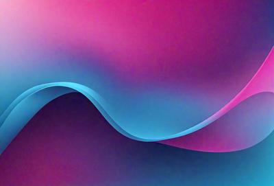 The primary subject of the image is a blue and purple wave. The setting is a colorful, abstract background that complements the wave's vibrant colors. The visual style is a digital art or illustration, creating a dynamic and artistic representation of the wave. The dominant colors and overall atmosphere are energetic and lively, reflecting the movement and power of the wave.