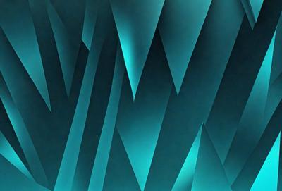 The primary subject of the image is a blue and green patterned wall. The setting is a room with a blue and green wallpaper, creating a visually appealing and unique atmosphere. The visual style of the image is a combination of digital art and illustration, showcasing the intricate design of the wallpaper. The dominant colors in the image are blue and green, which contribute to a calm and soothing mood.