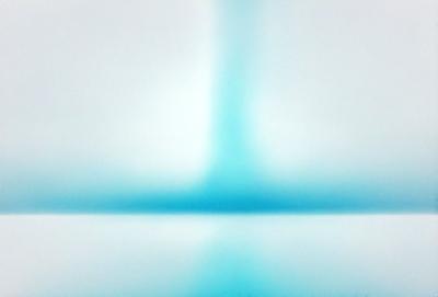 The primary subject of the image is a blue light, which appears to be a light source or a reflection of light. The setting is a white background, which creates a contrast with the blue light. The visual style of the image is a combination of digital art and illustration, as it features a blue light that is not a natural light source. The colors and mood of the image are predominantly blue, creating a calm and serene atmosphere.