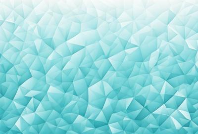 The primary subject of the image is a blue and white geometric pattern. The setting is a blue background, and the visual style is a digital art or illustration. The dominant colors are blue and white, creating a calm and soothing atmosphere.