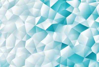 The primary subject of the image is a blue and white geometric pattern. The setting is a white background, which provides a clean and minimalist appearance. The visual style is a combination of digital art and illustration, creating a unique and eye-catching design. The dominant colors are blue and white, which evoke a sense of calmness and tranquility.