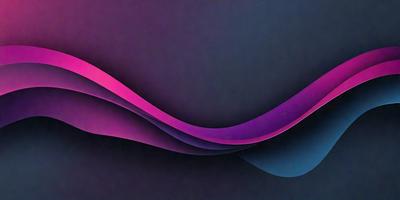 The primary subject of the image is a purple and blue wave pattern. The setting is a dark background, which contrasts with the vibrant colors of the wave pattern. The visual style appears to be a digital art or illustration, as the wave pattern is intricately detailed and the colors are rich and saturated. The overall atmosphere of the image is dynamic and energetic, as the wave pattern suggests movement and flow.