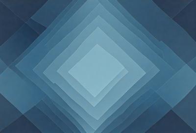The primary subject of the image is a blue square, which is part of a larger blue pattern. The setting is a blue background, and the visual style appears to be a digital art or illustration. The dominant colors in the image are blue, and the overall atmosphere is calm and serene.