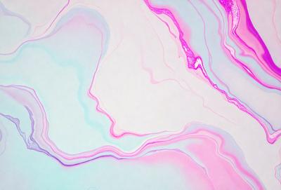 The primary subject of the image is a pink and white swirl pattern. The setting is a white background, and the visual style appears to be a digital art or illustration. The dominant colors are pink and white, creating a soft and elegant atmosphere.