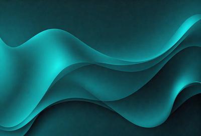 The primary subject of the image is a blue wave or ripple pattern. The setting is a dark blue background, which creates a contrasting effect with the wave pattern. The visual style appears to be a digital art or illustration, as the wave pattern is intricately detailed and smoothly rendered. The dominant colors in the image are blue and black, giving the overall atmosphere a calm and serene feel.