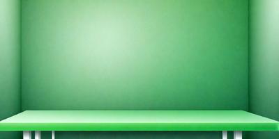 The primary subject of the image is a green wall. The setting is a room with a green background. The visual style is a digital art or illustration. The dominant colors are green, and the overall atmosphere is calm and serene.