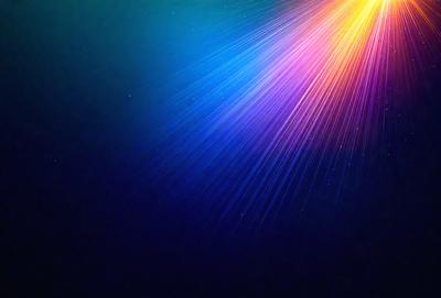 The primary subject of the image is a blue and purple light beam, which appears to be a neon light or a light effect. The setting is a dark background, which contrasts with the bright colors of the light beam. The visual style of the image is a combination of a photo and digital art, as it captures the light's movement and creates a unique and artistic effect. The colors and mood of the image are predominantly blue and purple, giving it a calming and serene atmosphere.