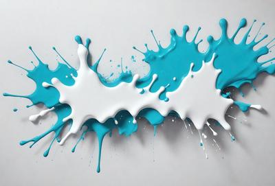 The primary subject of the image is a painting of a blue and white splash, which appears to be a creative and artistic representation of a splash. The setting is a white wall, which serves as the background for the painting. The visual style of the image is a painting, showcasing the artist's skill in creating a visually appealing and dynamic piece of art. The colors and mood of the painting are predominantly blue and white, giving it a clean and fresh appearance.