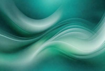 The primary subject of the image is a large, swirling, and flowing wave. The wave is depicted in a vibrant green color, giving it a lively and dynamic appearance. The setting is a vast, open ocean, with the wave being the main focus of the scene. The visual style of the image is a combination of photo and digital art, creating a unique and captivating representation of the ocean's power and beauty.