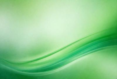 The primary subject of the image is a green, swirling, and flowing design. The setting is a green background, which complements the vibrant green color of the design. The visual style appears to be a digital art or illustration, as it is a smooth and fluid motion. The colors and mood of the image are predominantly green, creating a sense of calmness and tranquility.